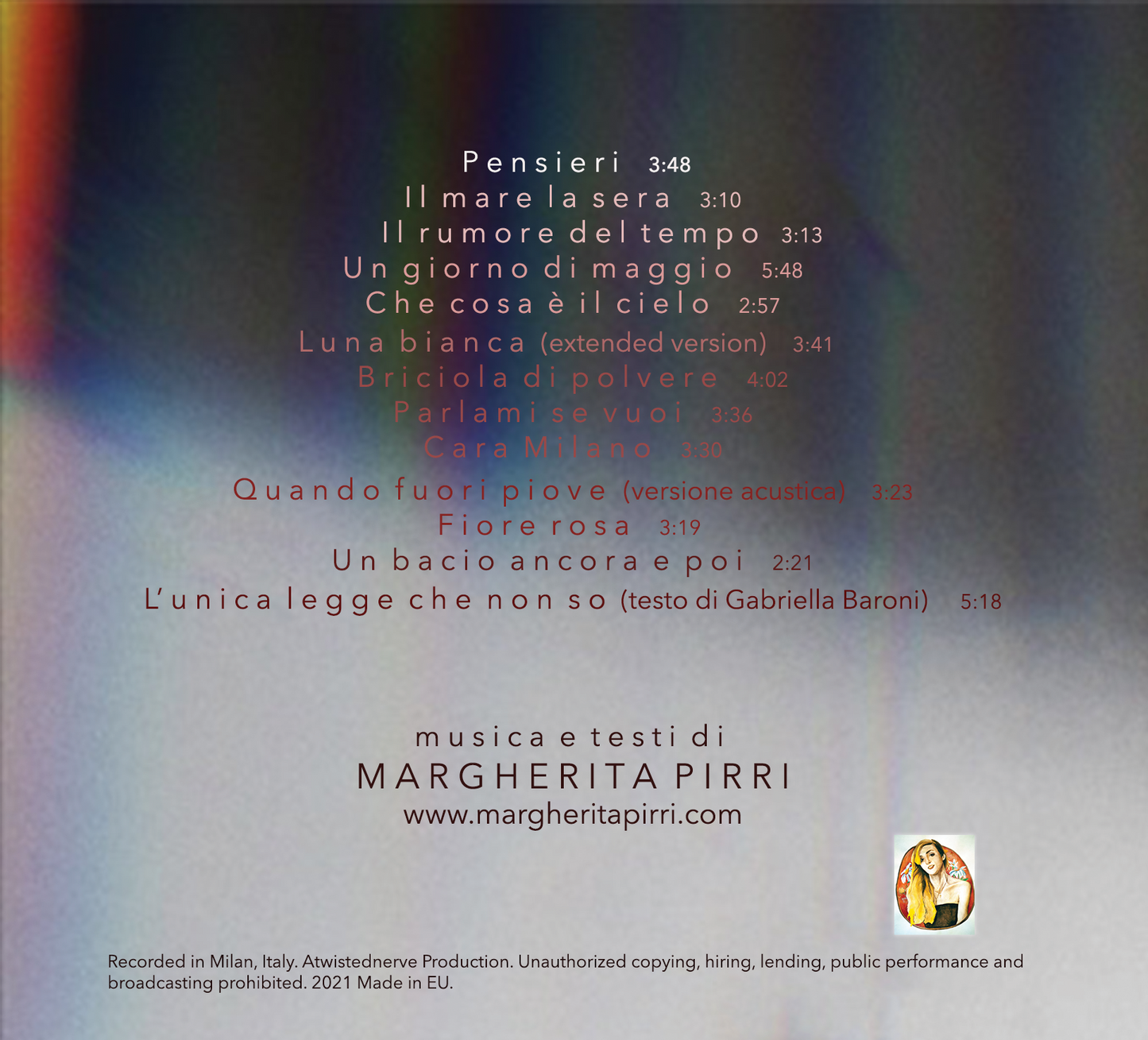 Pensieri (CD - Digipack + lyrics booklet)